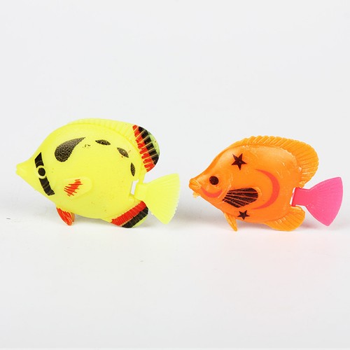 8pcs colorful fake fish model - colorful,
