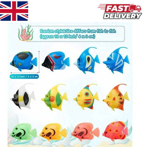 10pcs artificial floating fish - artificial,