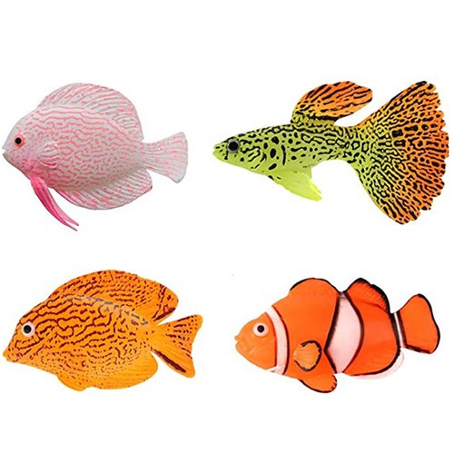 Pcs aquarium fake fish - 4,