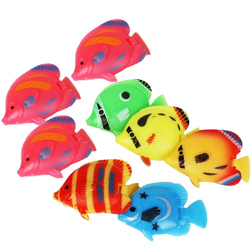 8pcs colorful fake fish - 8pcs,