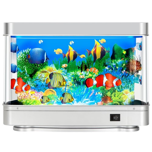 Fake fish tank - aquarium, night